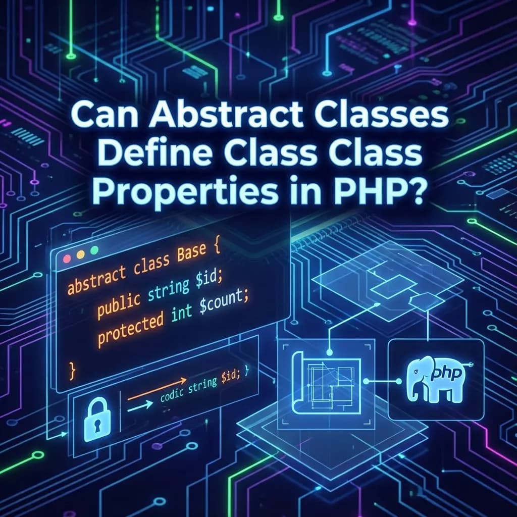 Can Abstract Classes Define Class Properties in PHP?