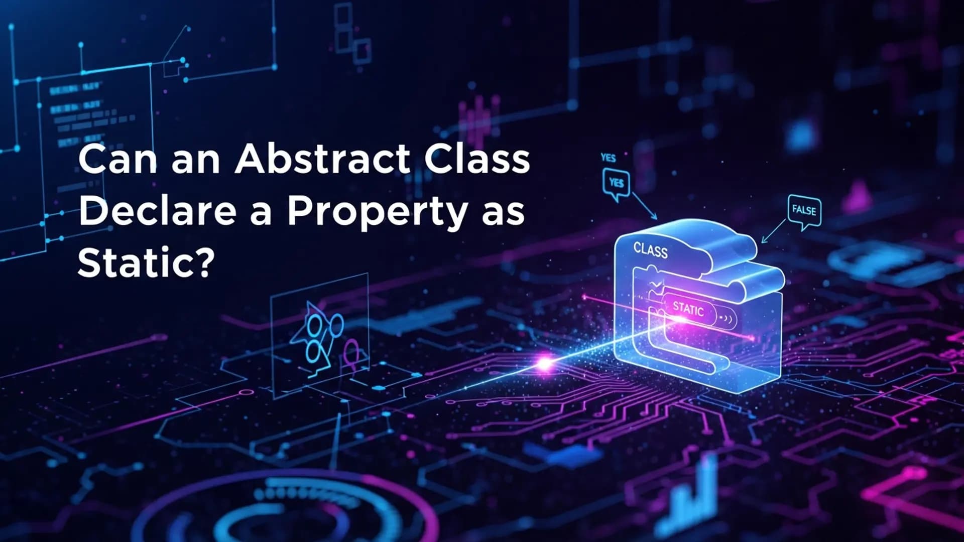 Can an Abstract Class Declare a Property as Static?