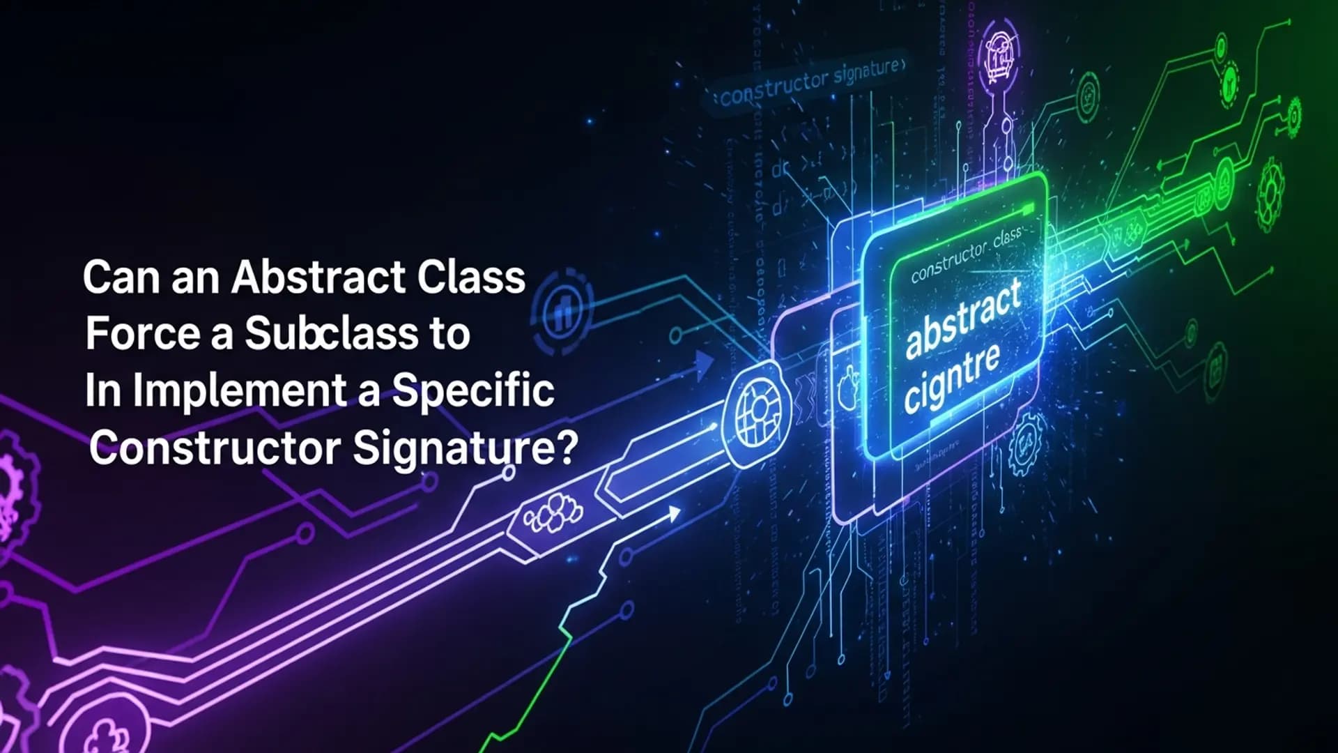 Can an Abstract Class Force a Subclass to Implement a
