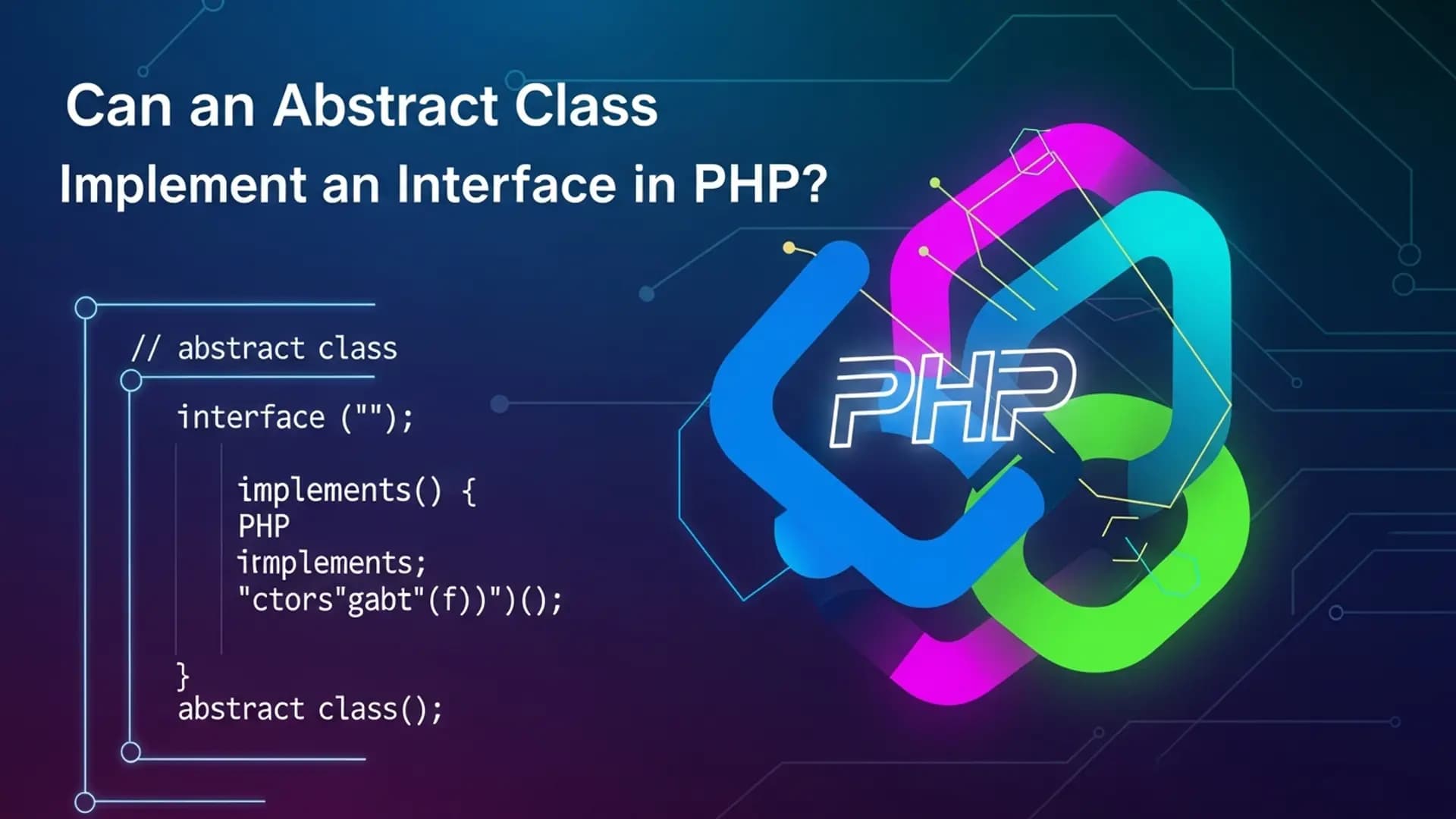 Can an Abstract Class Implement an Interface in PHP?