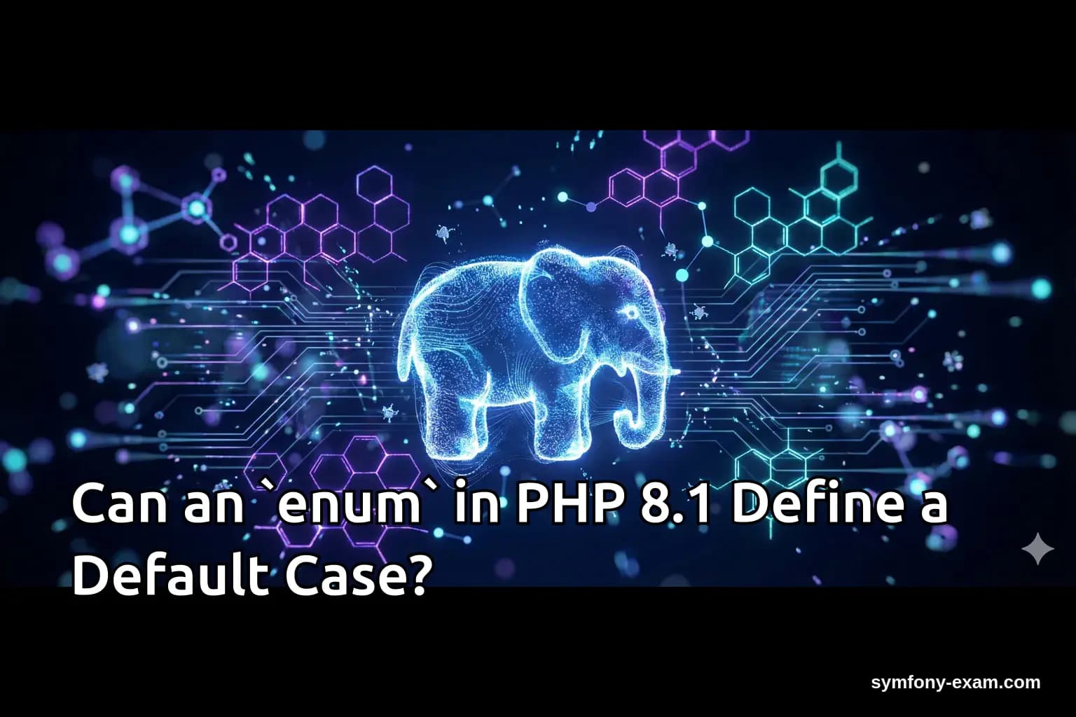 Can an `enum` in PHP 8.1 Define a Default Case?