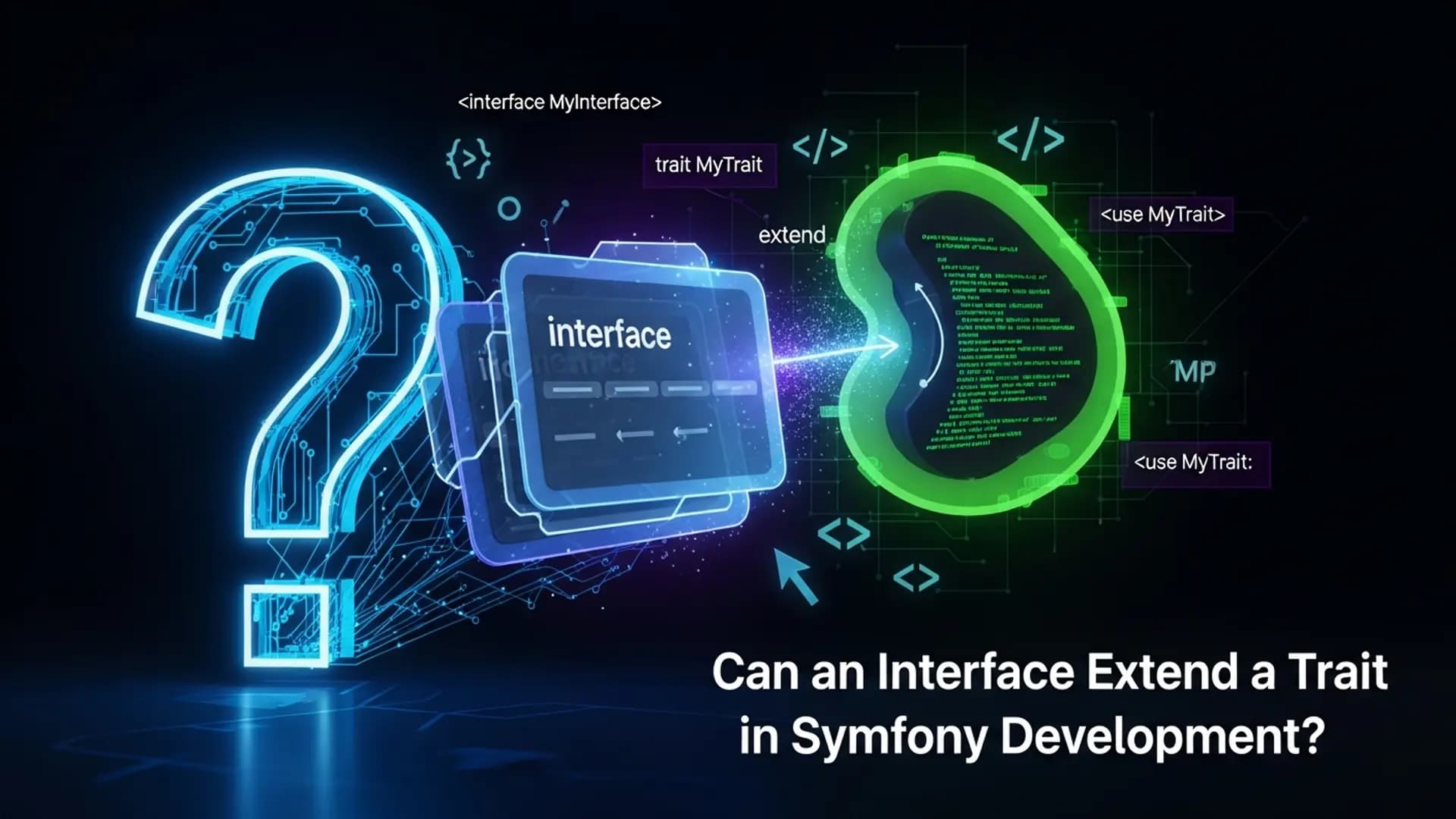 Can Interfaces Extend Traits in Symfony?