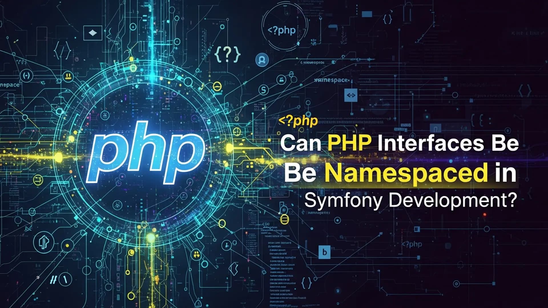 Can PHP Interfaces Be Namespaced in Symfony Development?