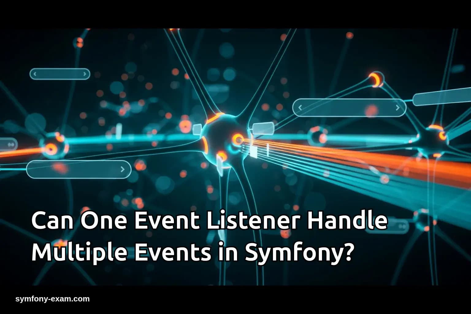 Can One Event Listener Handle Multiple Events in Symfony?