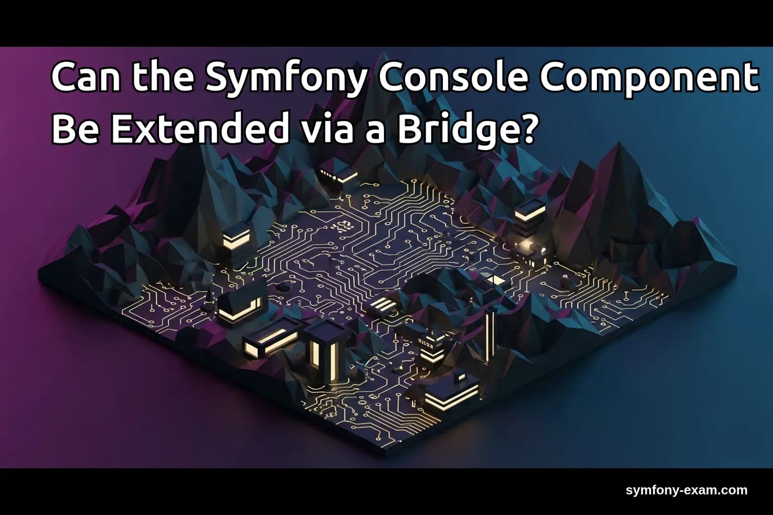 Can the Symfony Console Component Be Extended via a Bridge?