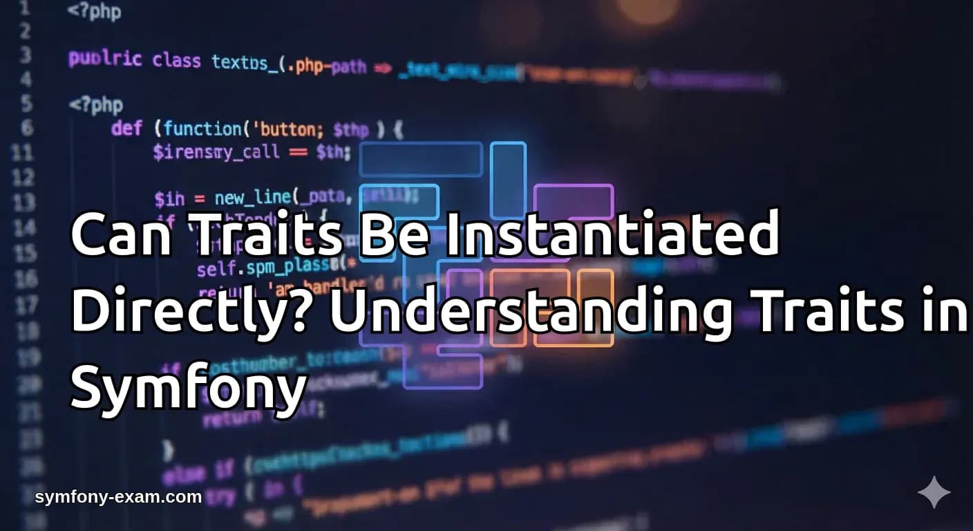 Can Traits Be Instantiated Directly Traits in Symfony