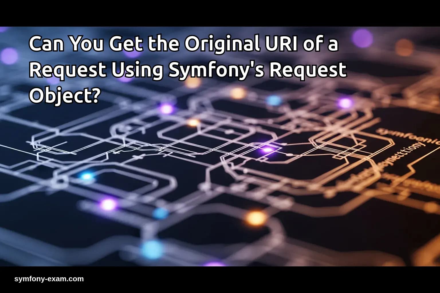 Can You Get the Original URI of a Request Using Symfony's Request Object?