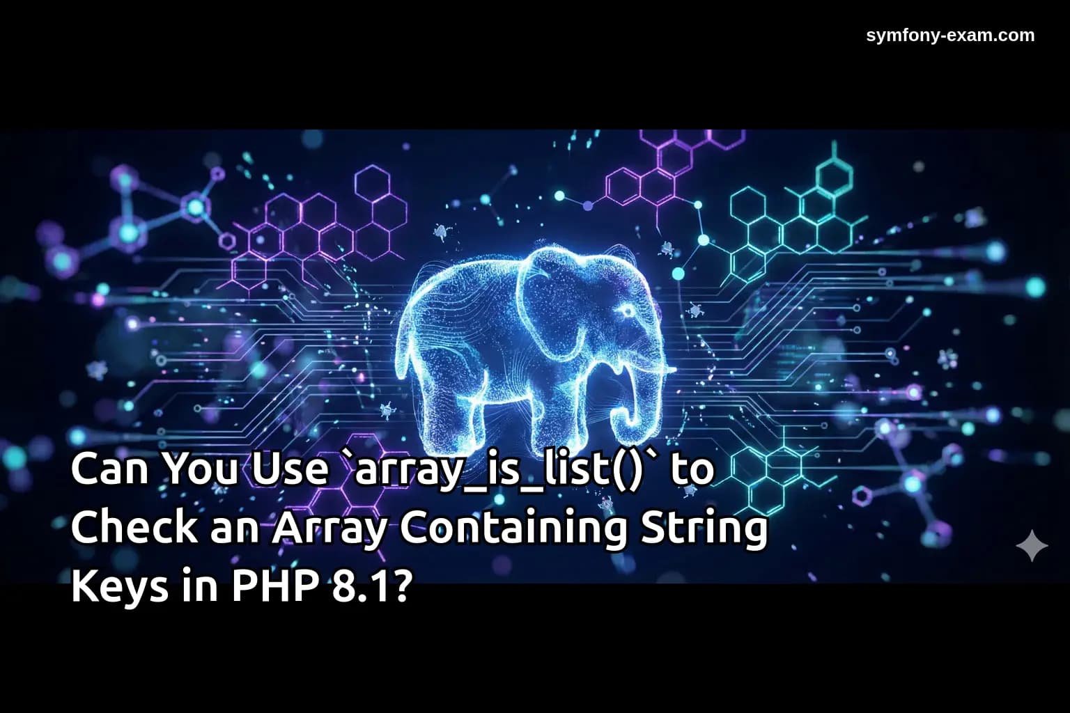 Can You Use `array_is_list()` to Check an Array Containing String Keys in PHP 8.1?