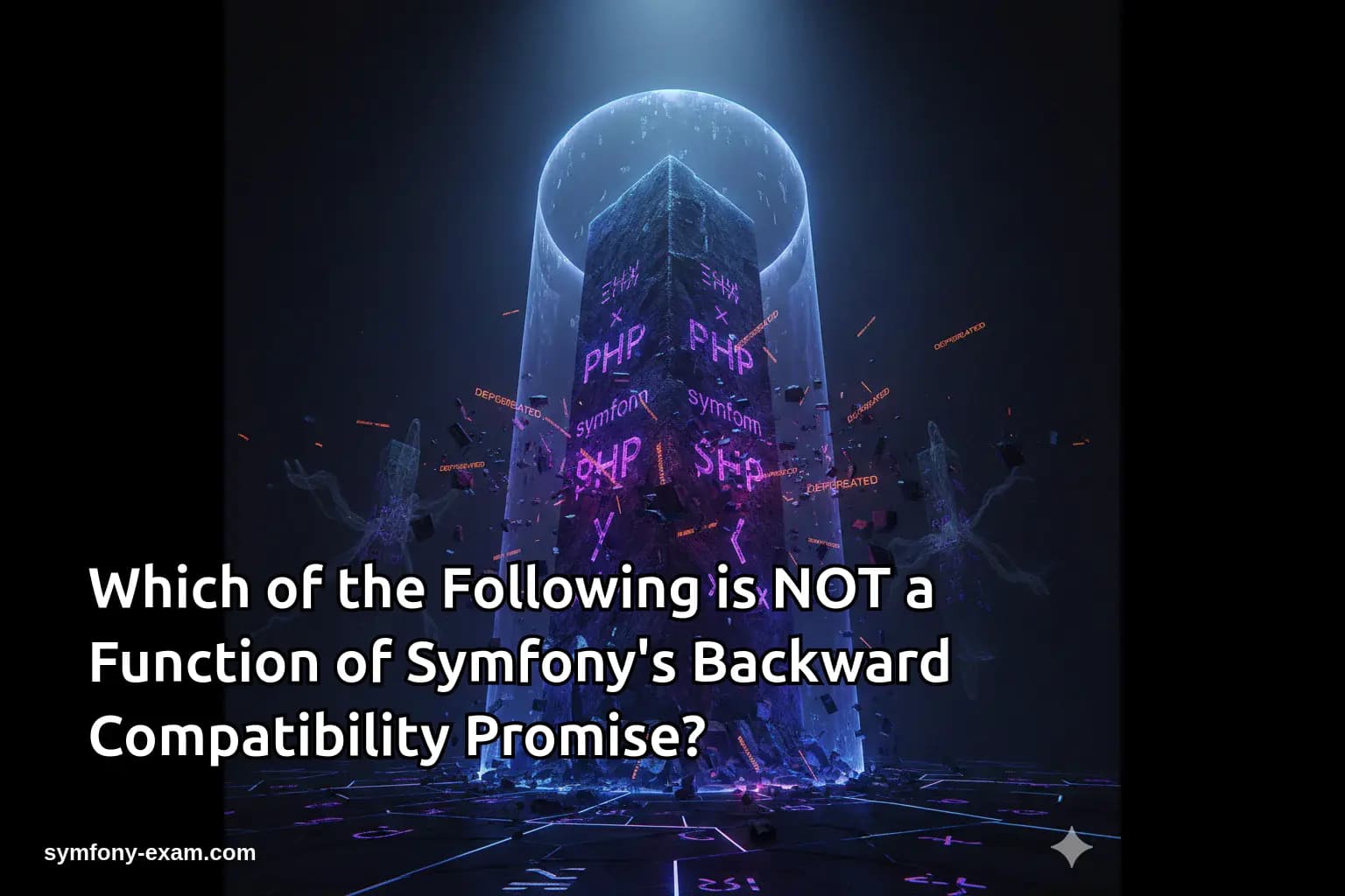 Which of the Following is NOT a Function of Symfony's Backward Compatibility Promise?