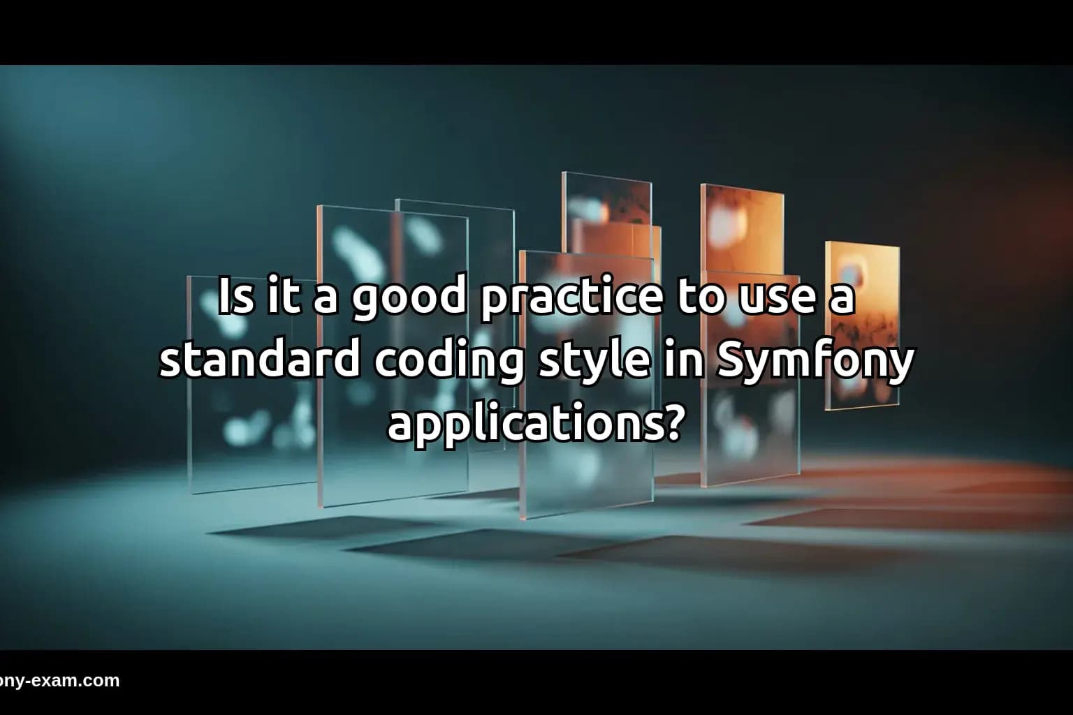 Is it a good practice to use a standard coding style in Symfony applications?