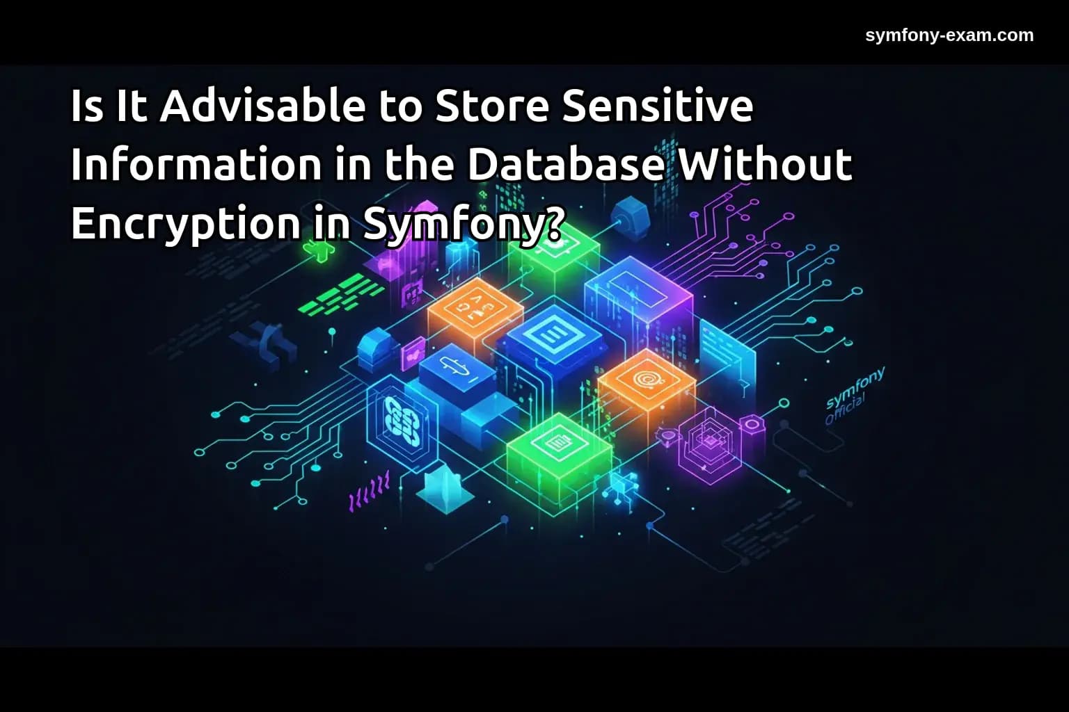 Is It Advisable to Store Sensitive Information in the Database Without Encryption in Symfony?