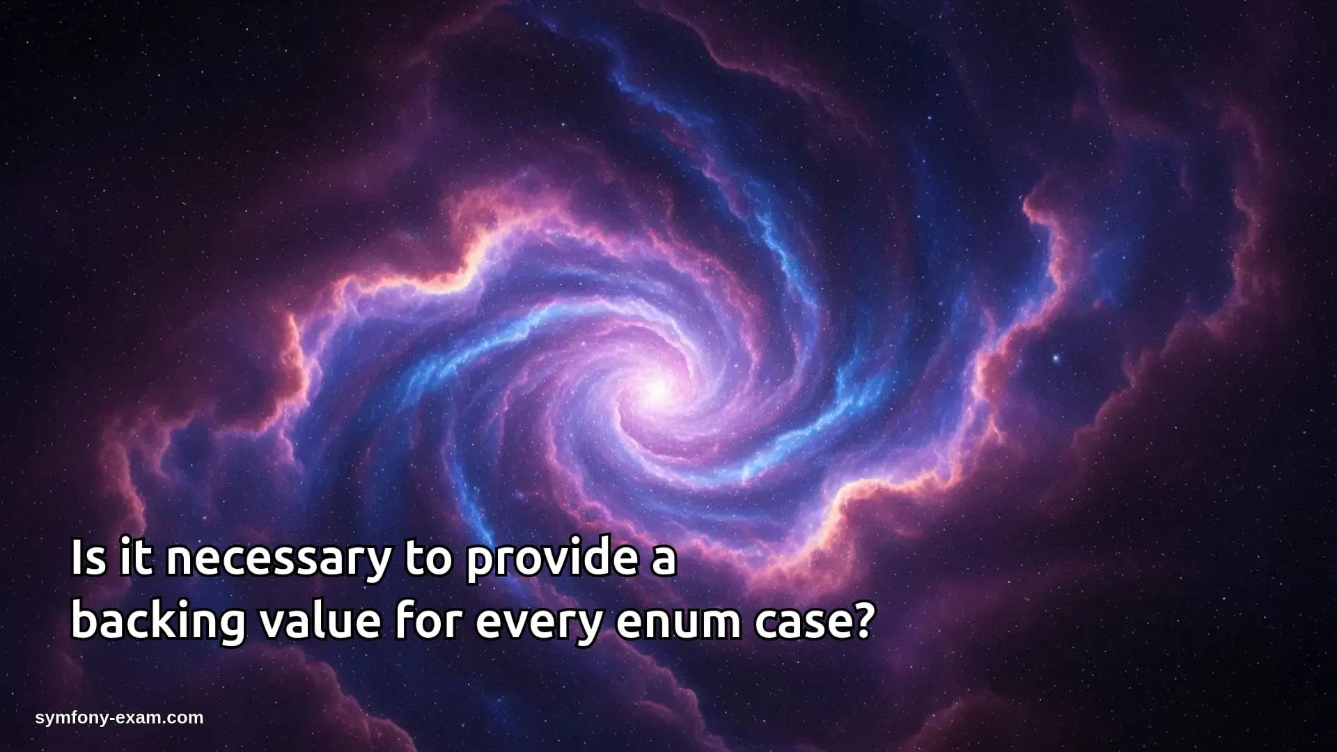 Is it necessary to provide a backing value for every enum case?