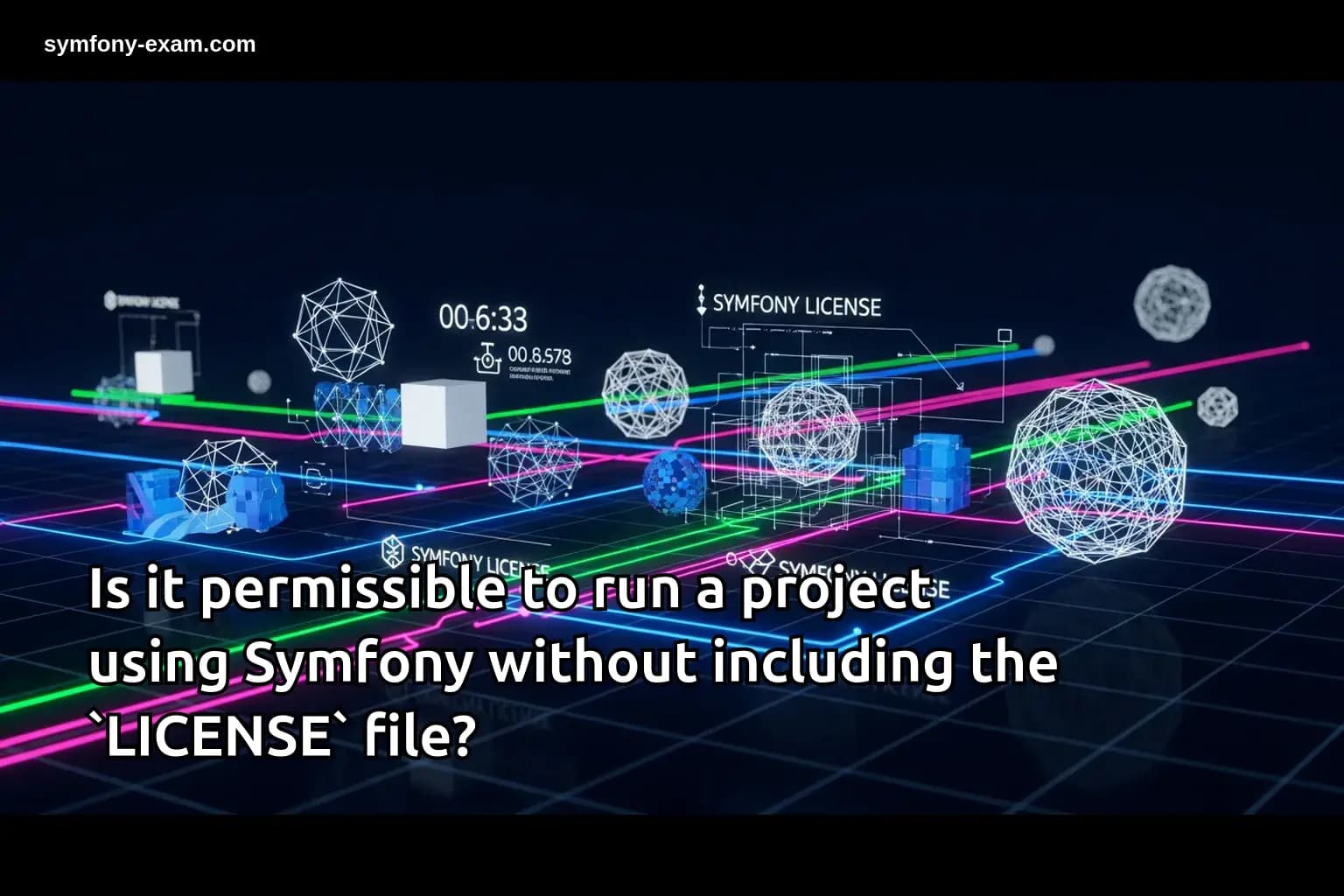 Is it permissible to run a project using Symfony without