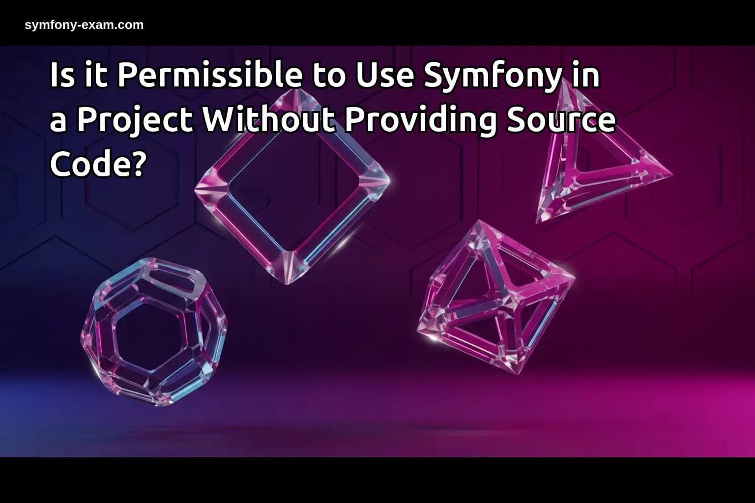 Is it Permissible to Use Symfony in a Project Without