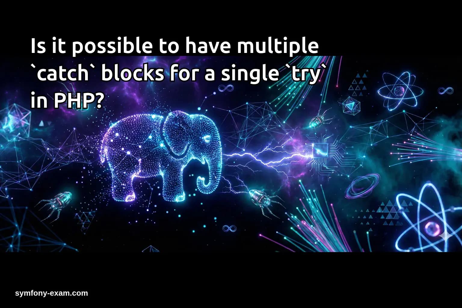 Is it possible to have multiple `catch` blocks for a single `try` in PHP?