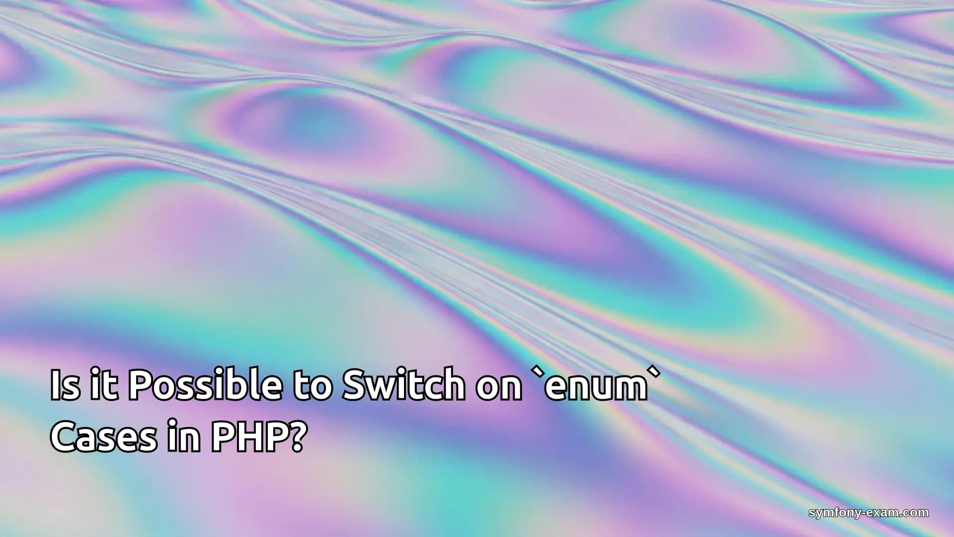 Is it Possible to Switch on `enum` Cases in PHP?
