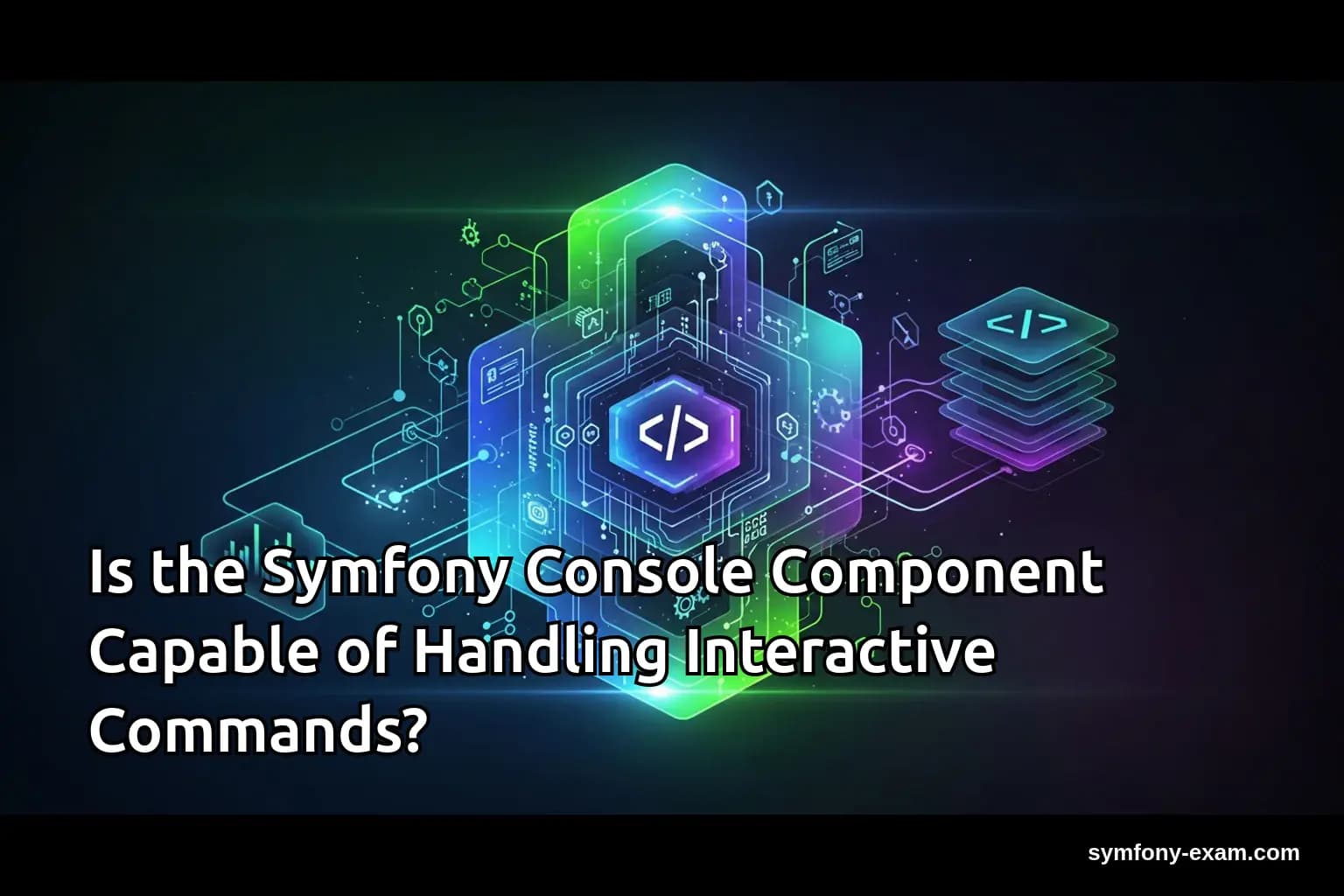Is the Symfony Console Component Capable of Handling Interactive Commands?