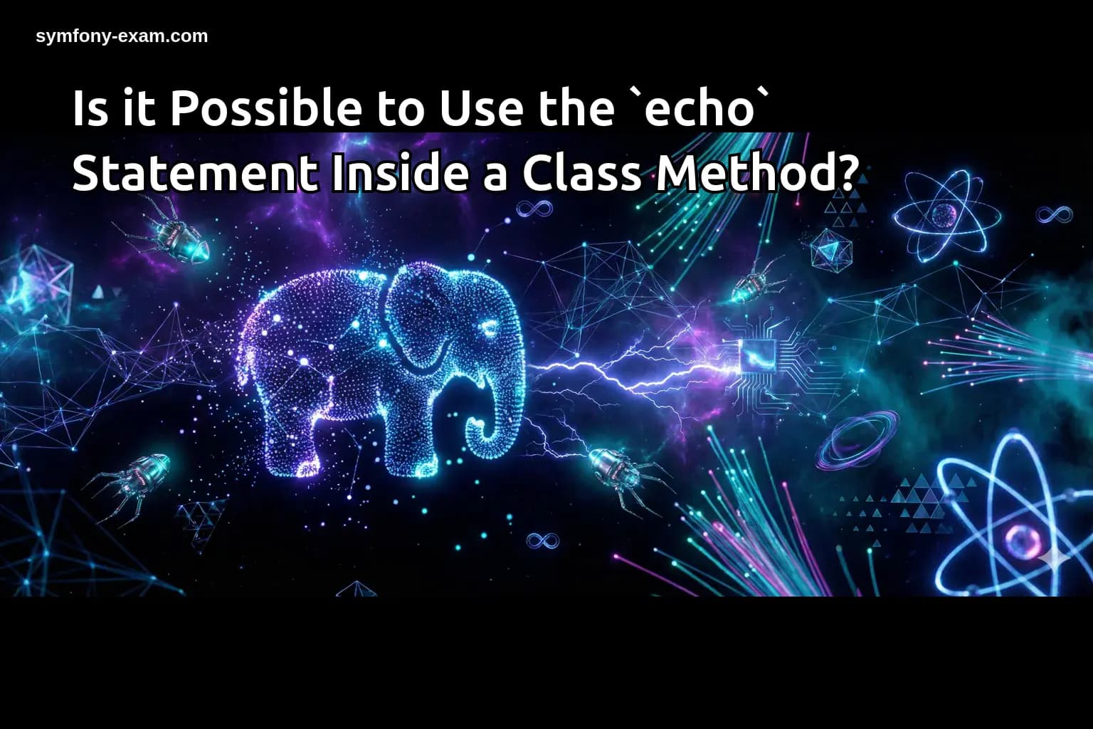 Is it Possible to Use the `echo` Statement Inside a Class Method?