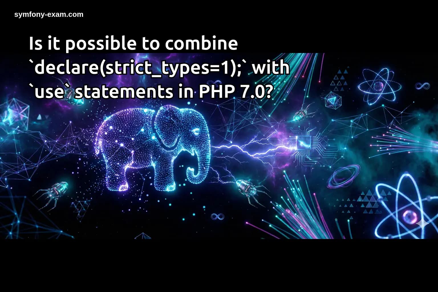 Is it possible to combine `declare(strict_types=1);` with `use` statements in PHP 7.0?