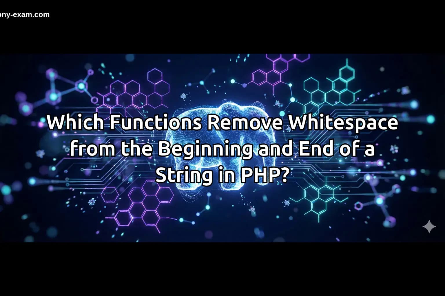 Which Functions Remove Whitespace from the Beginning and End of a String in PHP?