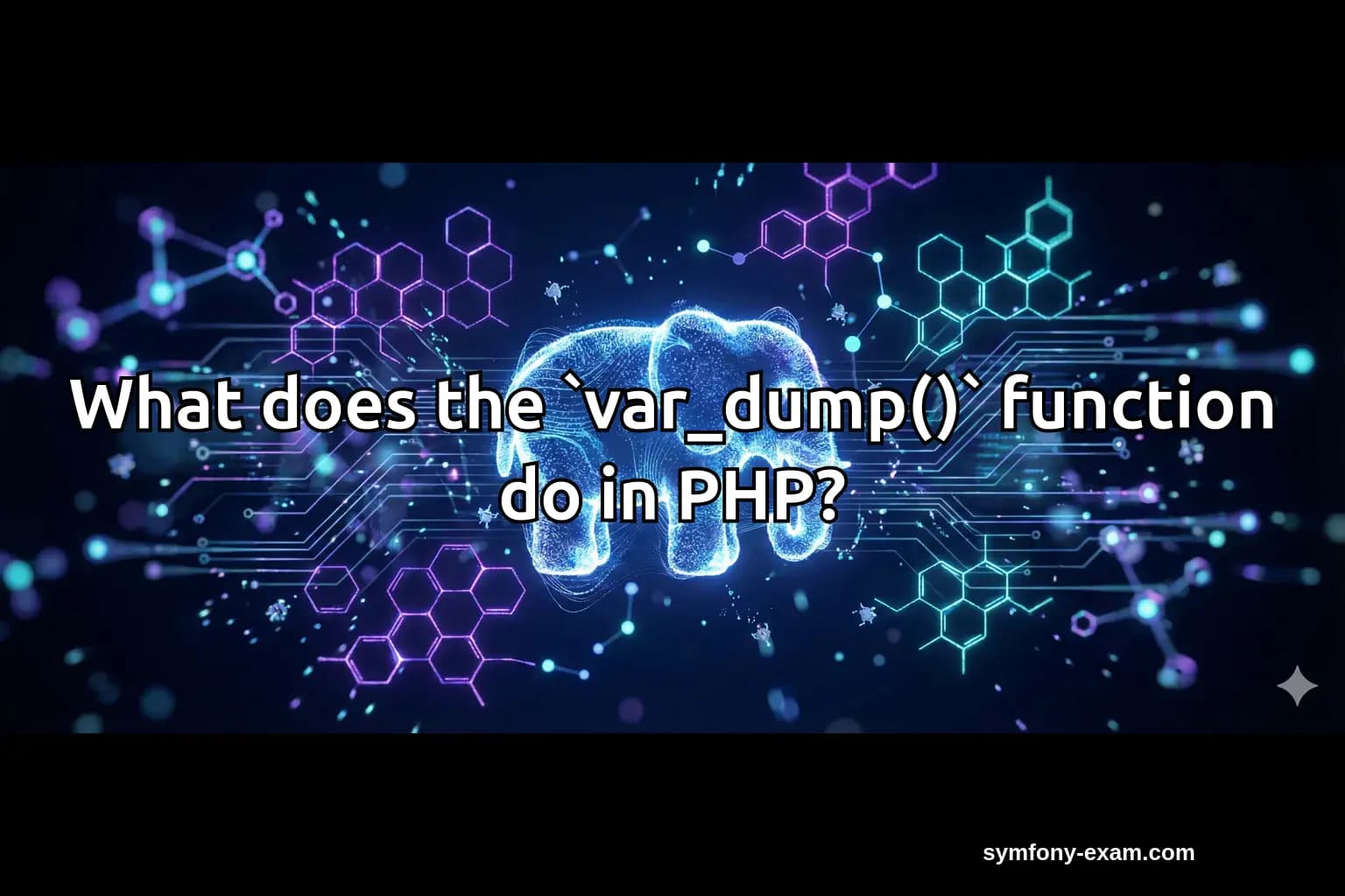 What does the `var_dump()` function do in PHP?
