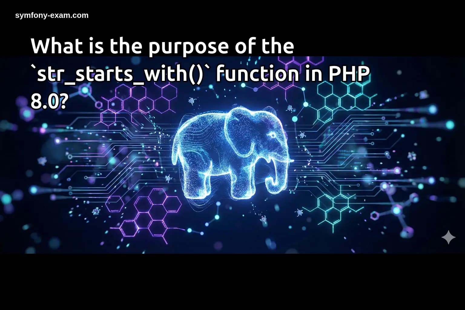 What is the purpose of the `str_starts_with()` function in PHP 8.0?
