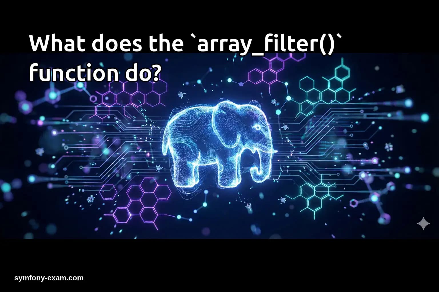 What does the `array_filter()` function do?