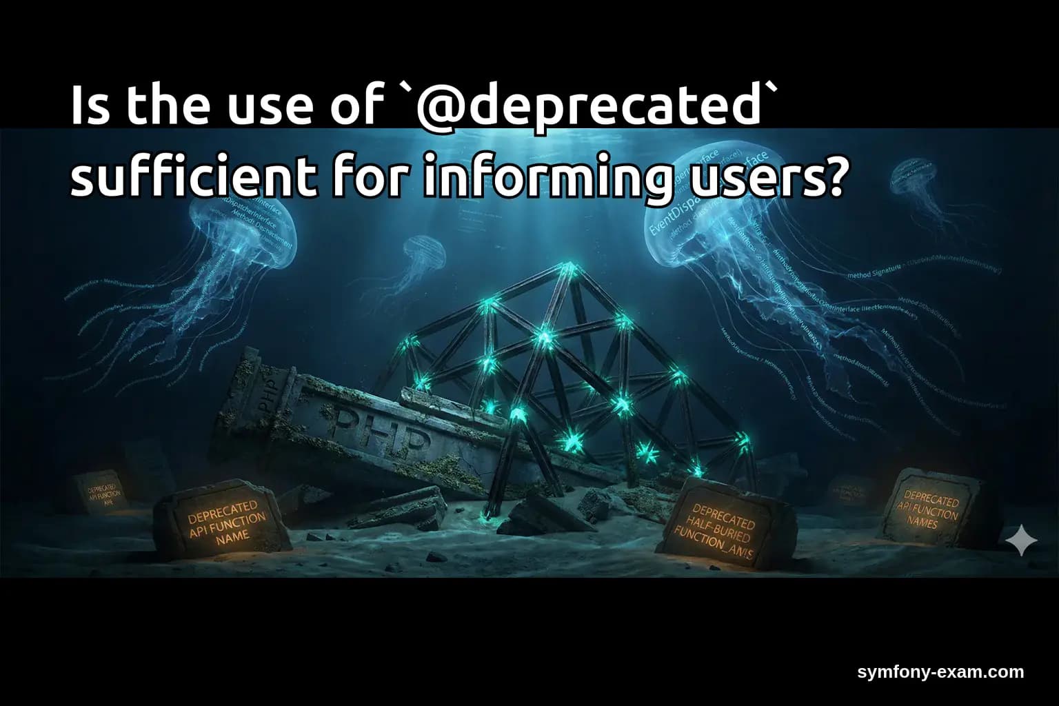 Is the use of `@deprecated` sufficient for informing users?