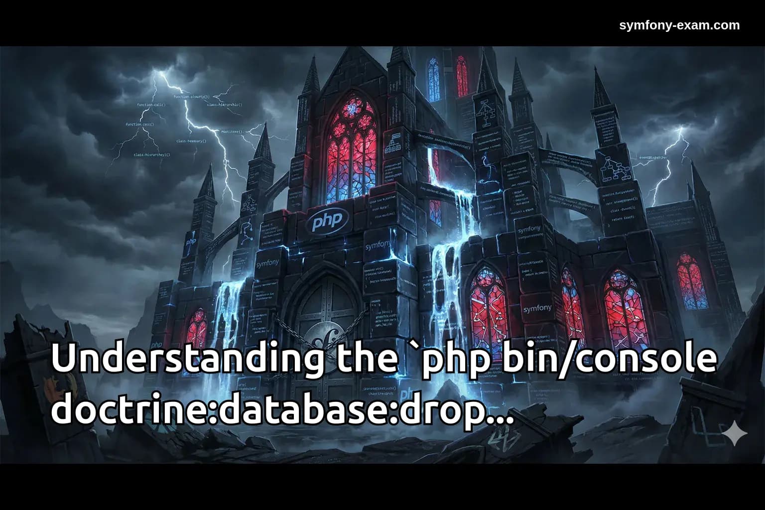Understanding the `php bin/console doctrine:database:drop...