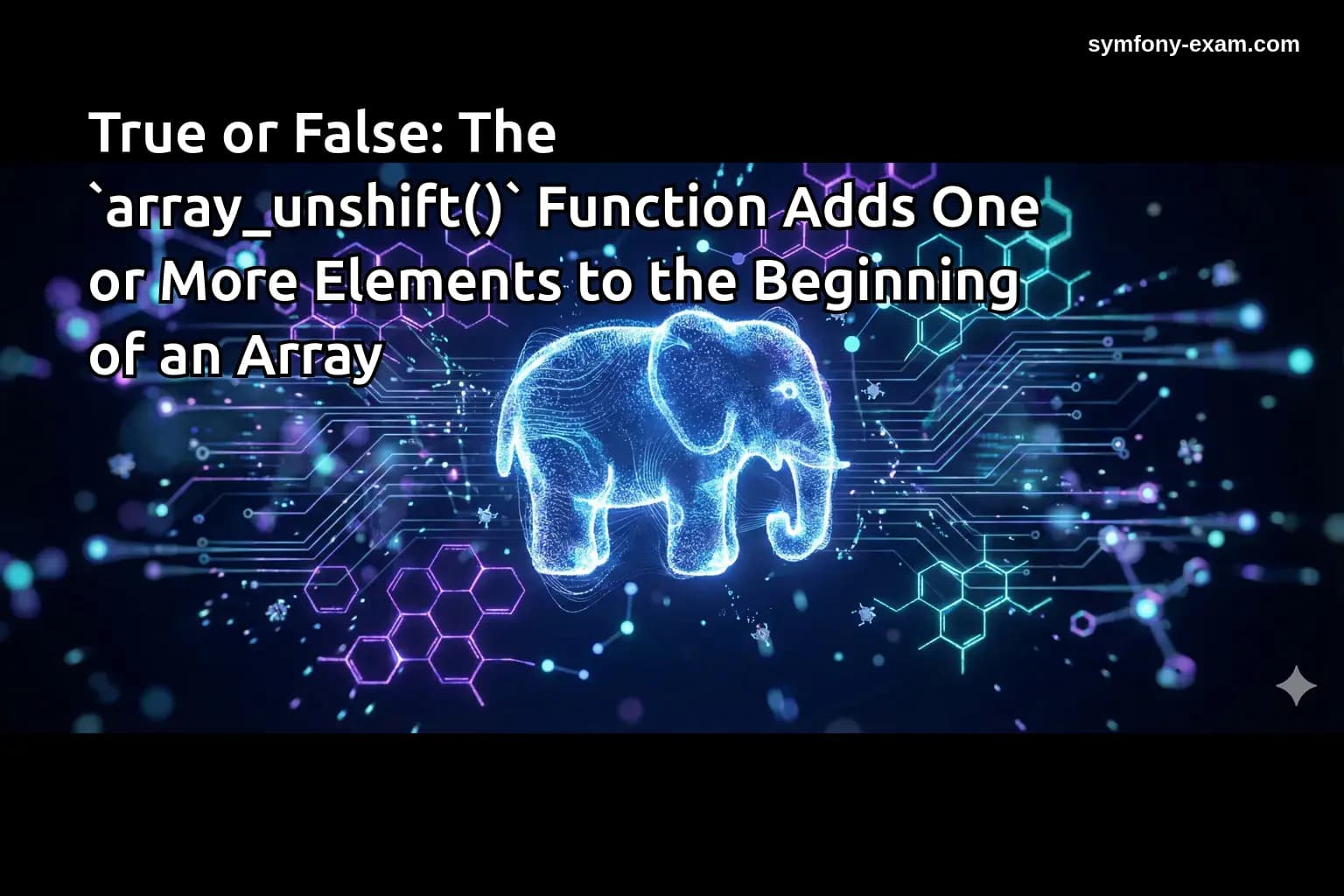 True or False: The `array_unshift()` Function Adds One or More Elements to the Beginning of an Array