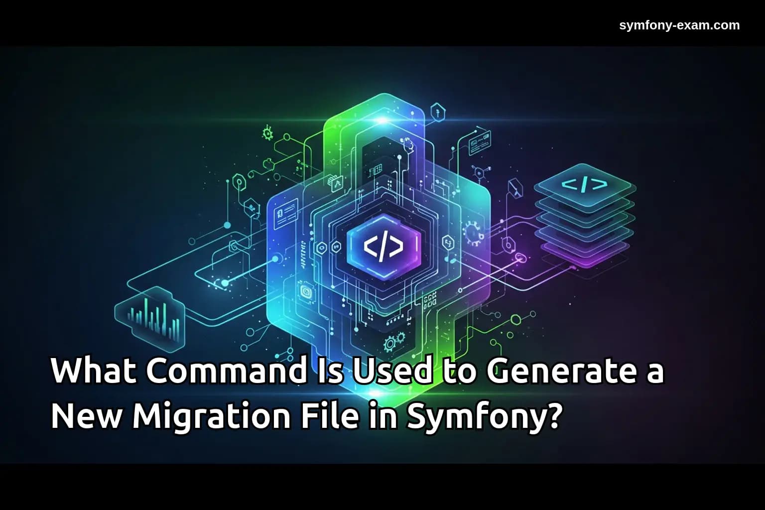 What Command Is Used to Generate a New Migration File in Symfony?