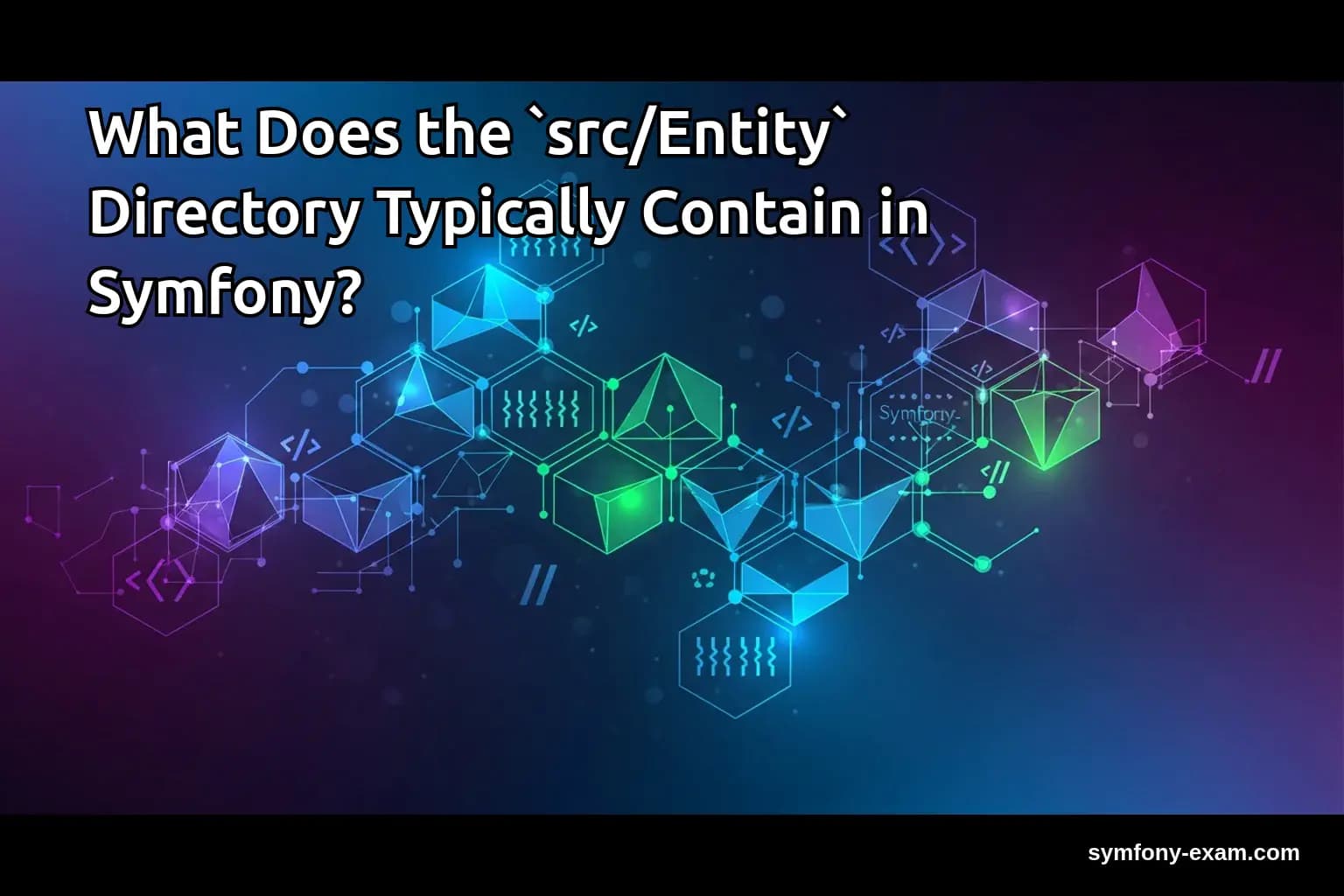 What Does the `src/Entity` Directory Typically Contain in Symfony?