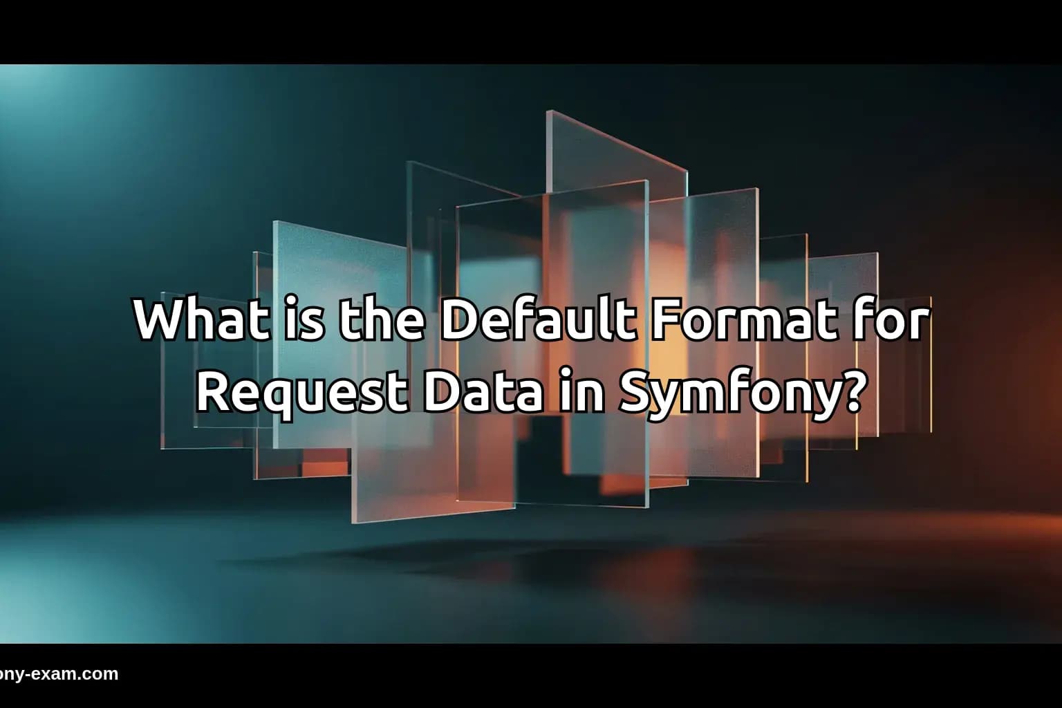 What is the Default Format for Request Data in Symfony?