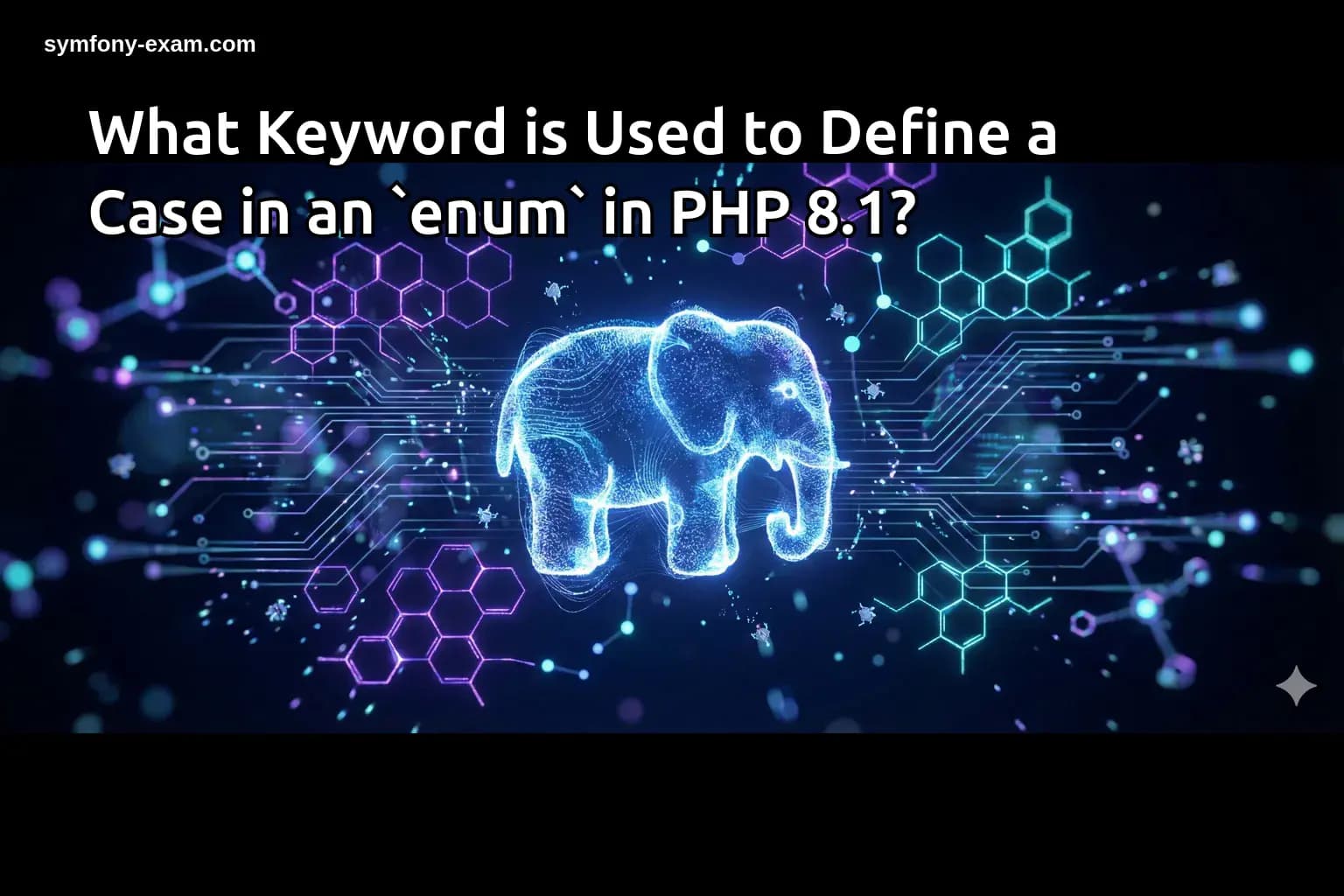 What Keyword is Used to Define a Case in an `enum` in PHP 8.1?