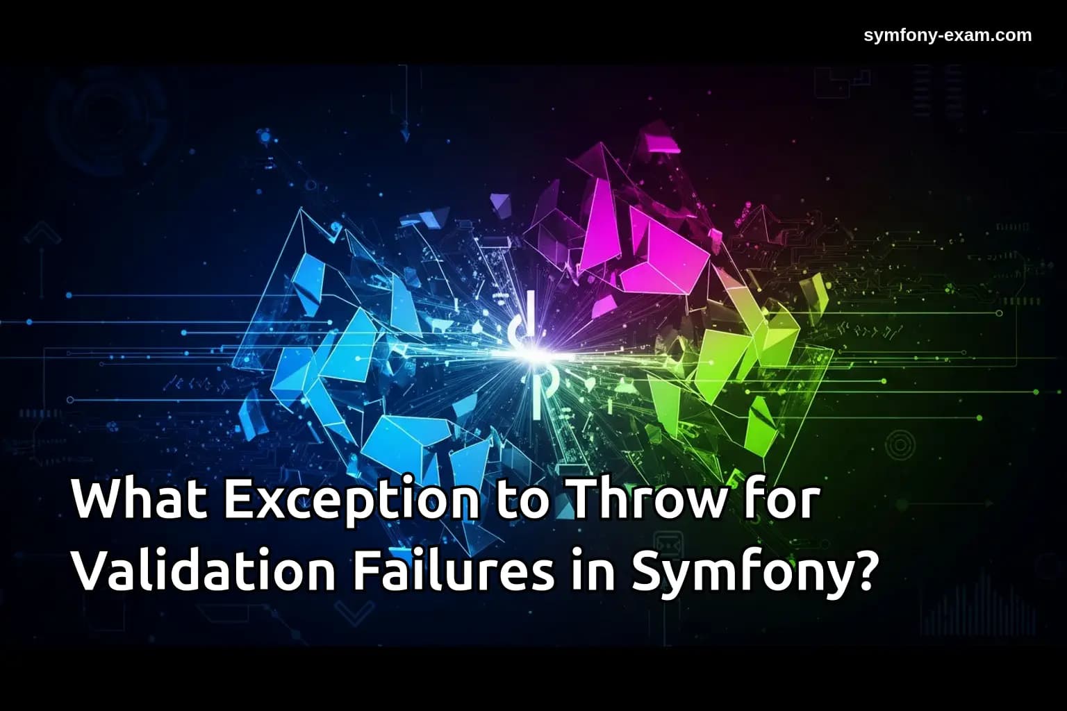 What Exception to Throw for Validation Failures in Symfony?