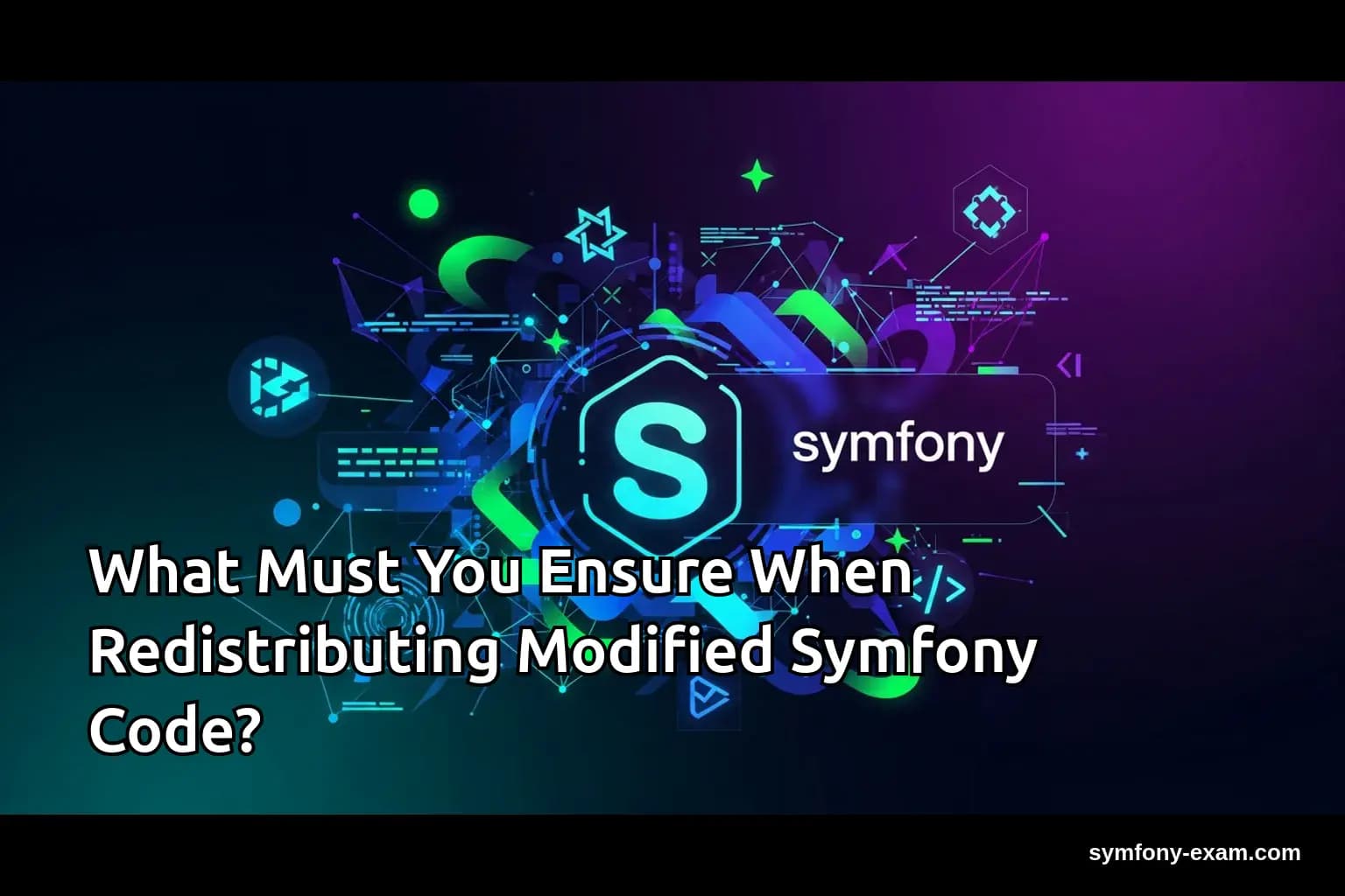 Master Redistributing Modified Symfony Code