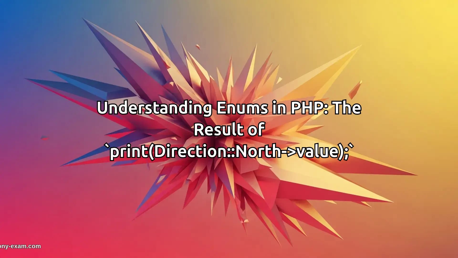 Understanding Enums in PHP: The Result of `print(Direction::North->value);`