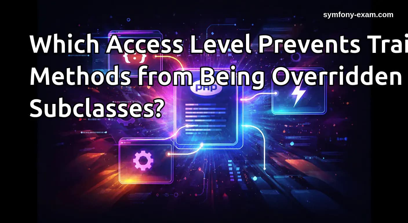 Which Access Level Prevents Trait Methods from Being
