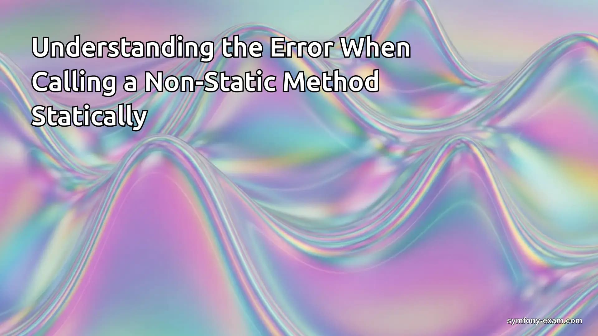 Avoid PHP Errors: Call Non-Static Methods Correctly