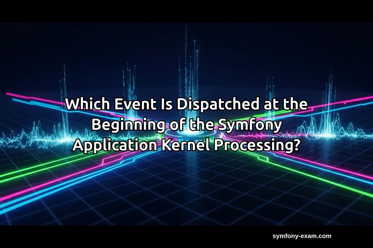 Which Event Is Dispatched at the Beginning of the Symfony Application Kernel Processing?