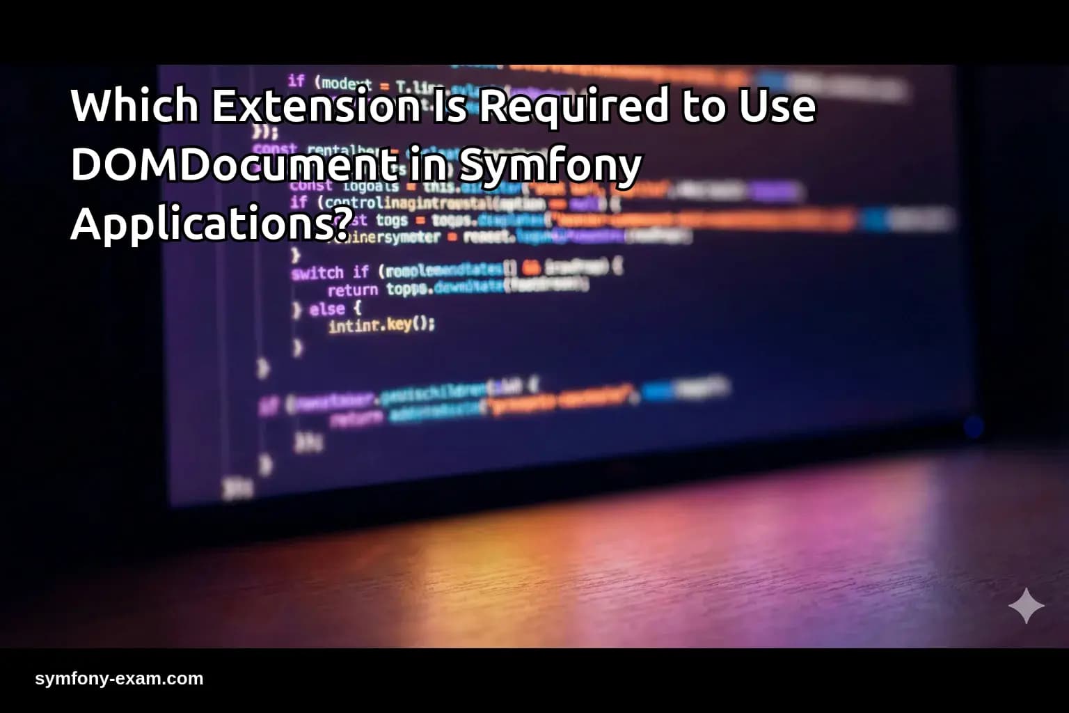 Essential PHP Extension for DOMDocument in Symfony