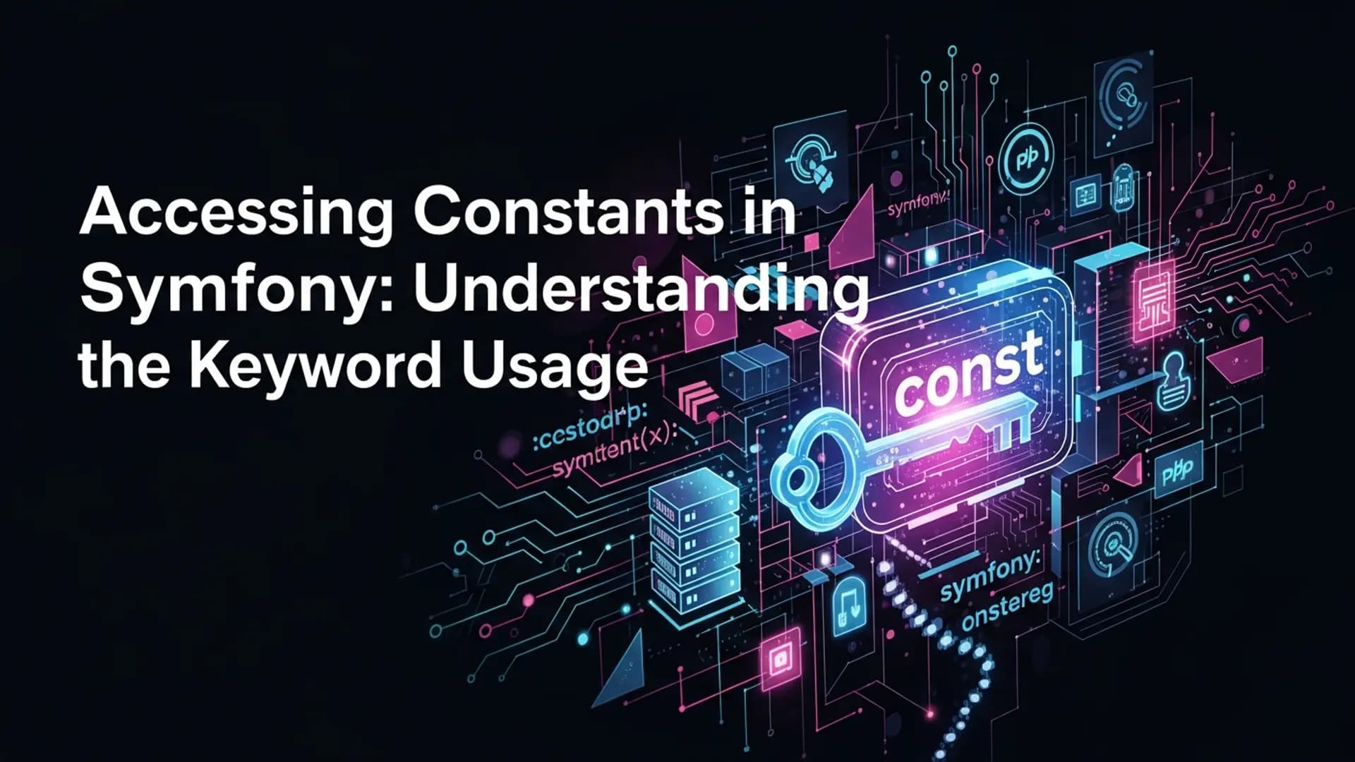 Accessing Constants in Symfony: the Keyword Usage