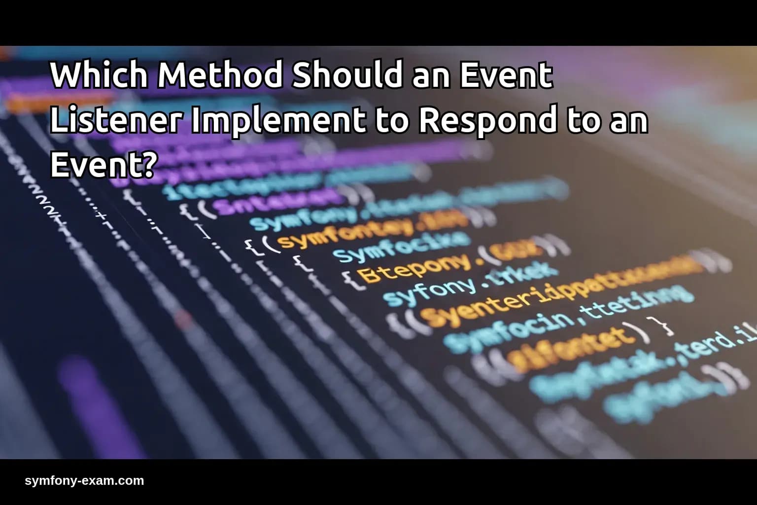 Which Method Should an Event Listener Implement to Respond to an Event?