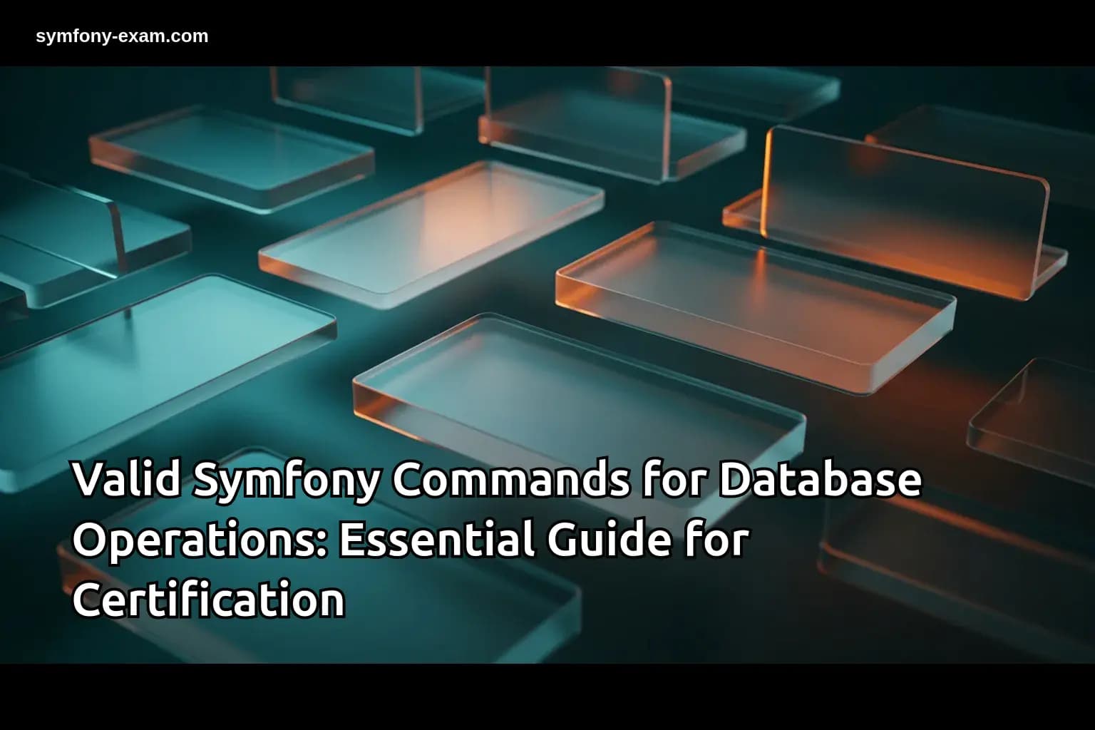 Valid Symfony Commands for Database Operations: Essential Guide for Certification