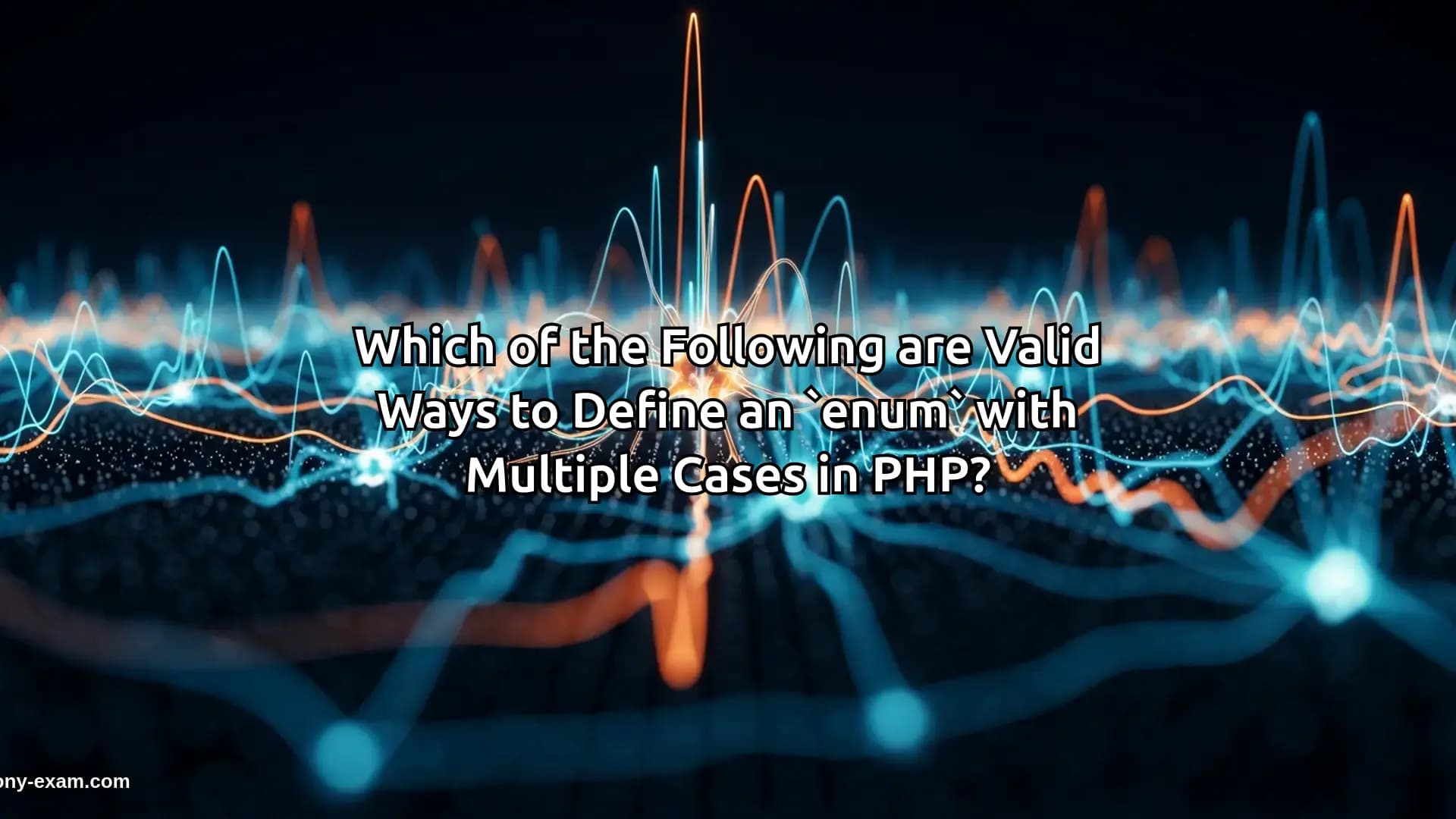 Which of the Following are Valid Ways to Define an `enum` with Multiple Cases in PHP?