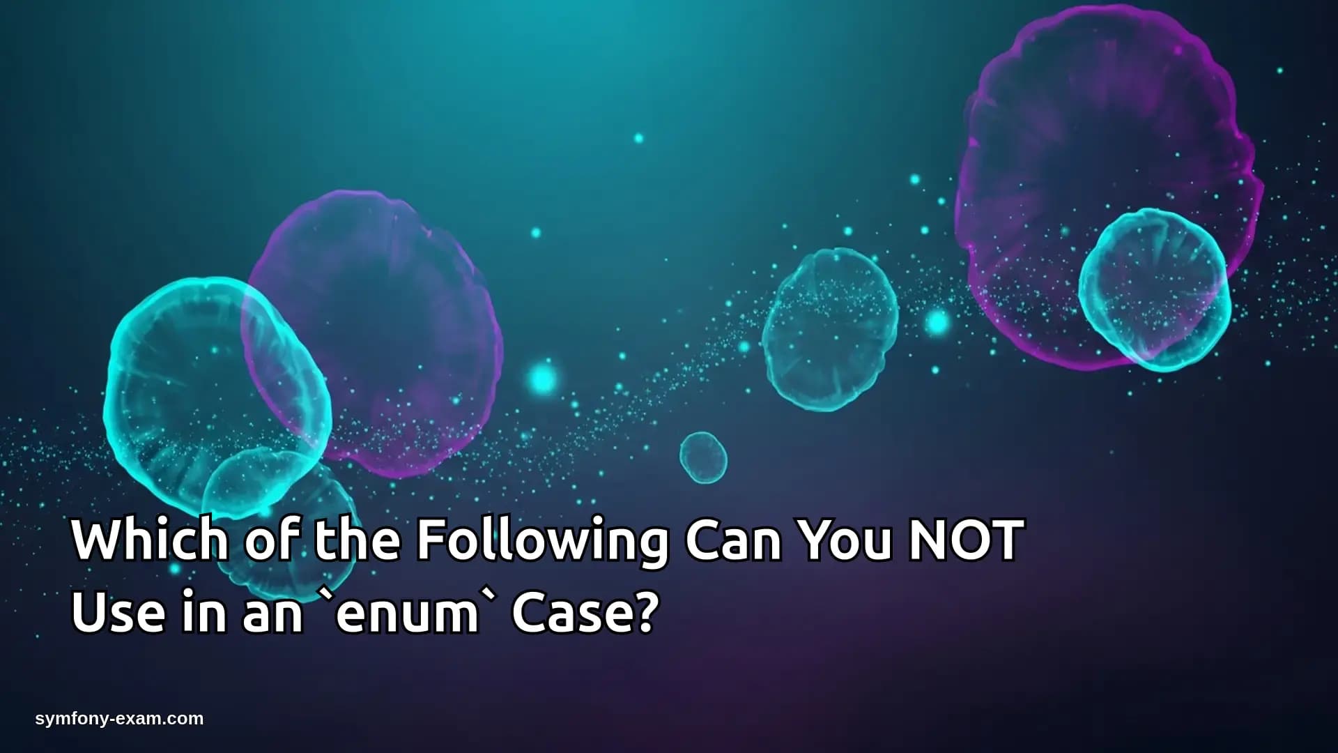 Which of the Following Can You NOT Use in an `enum` Case?