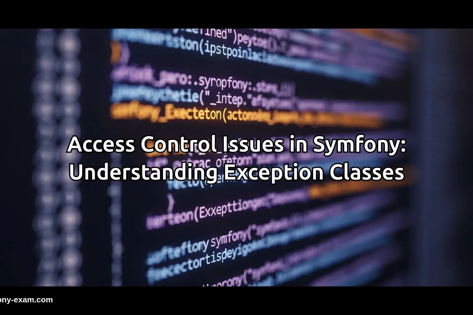 Access Control Issues in Symfony: Understanding Exception Classes