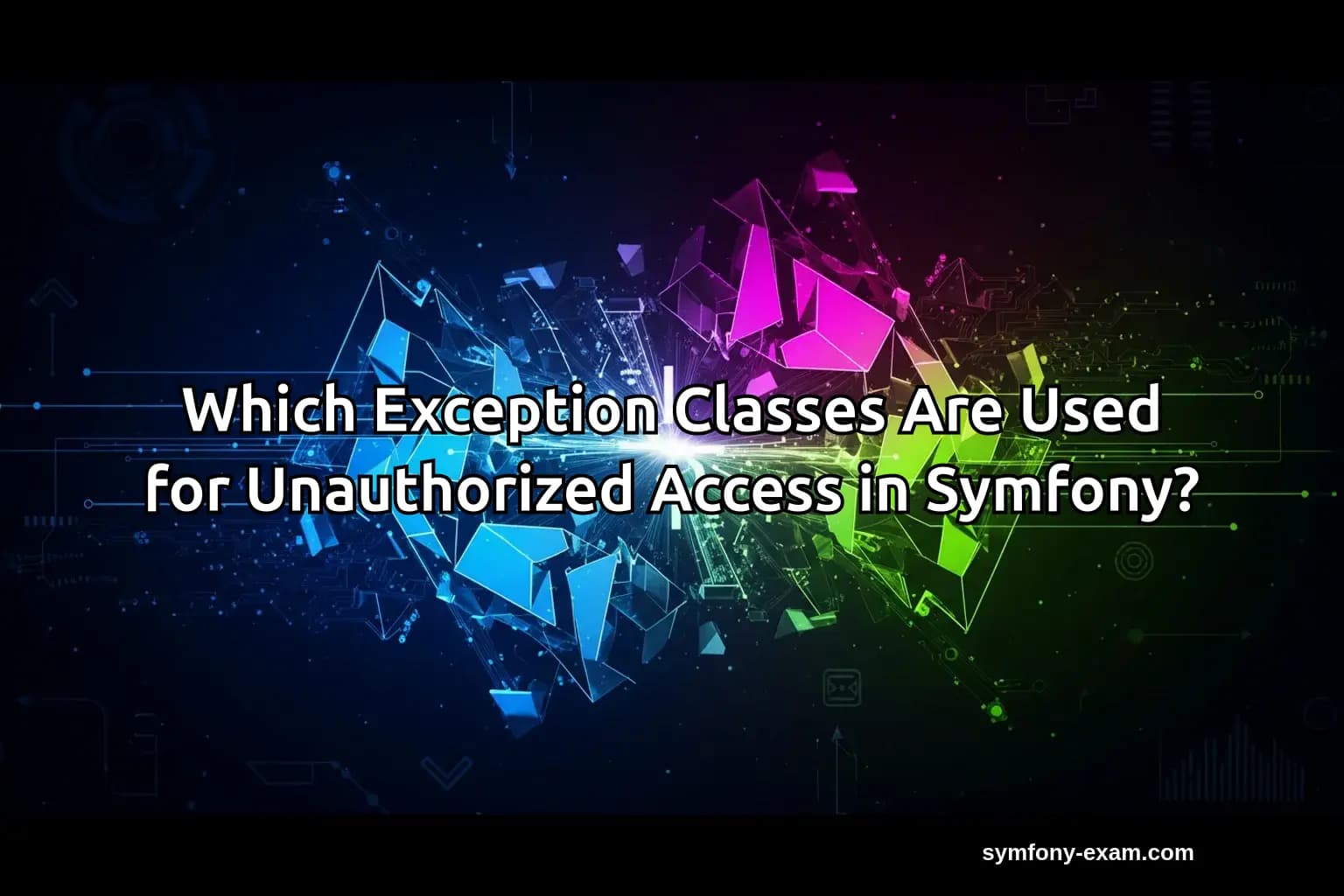Which Exception Classes Are Used for Unauthorized Access in Symfony?
