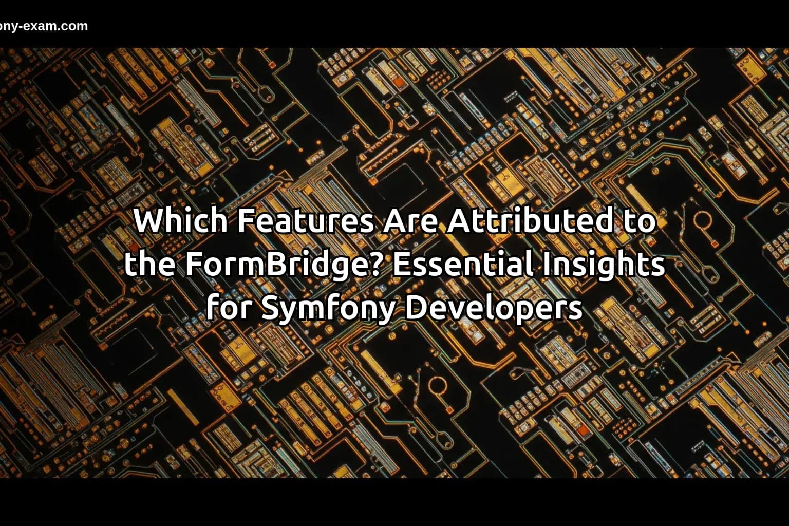 Which Features Are Attributed to the FormBridge? Essential Insights for Symfony Developers