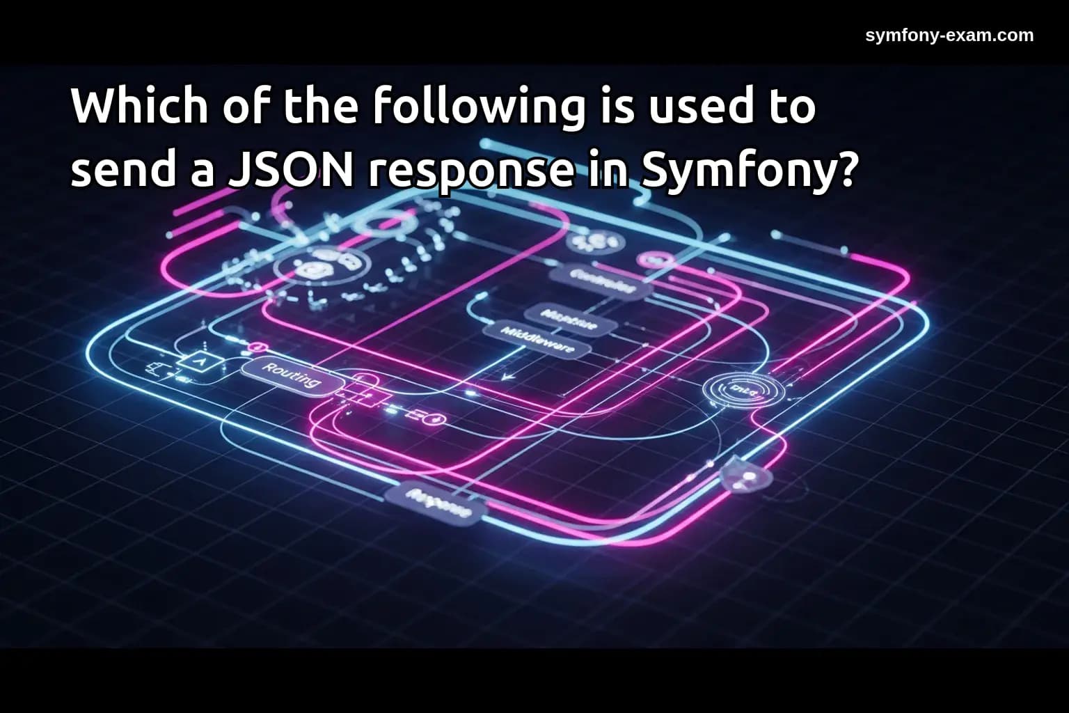 Which of the following is used to send a JSON response in Symfony?